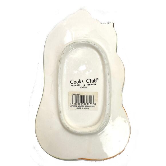 Cooks Club Autumn Gourds Spoon Rest Fall Decor 7.4 x 4.5 Inches Great Condition - Picture 2 of 2